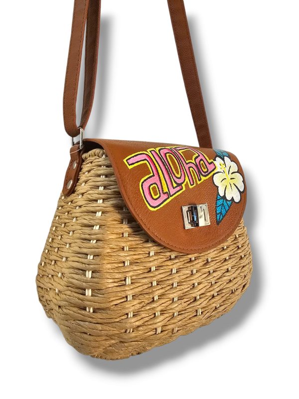 bolso rafia ALOHA - Imagen 3