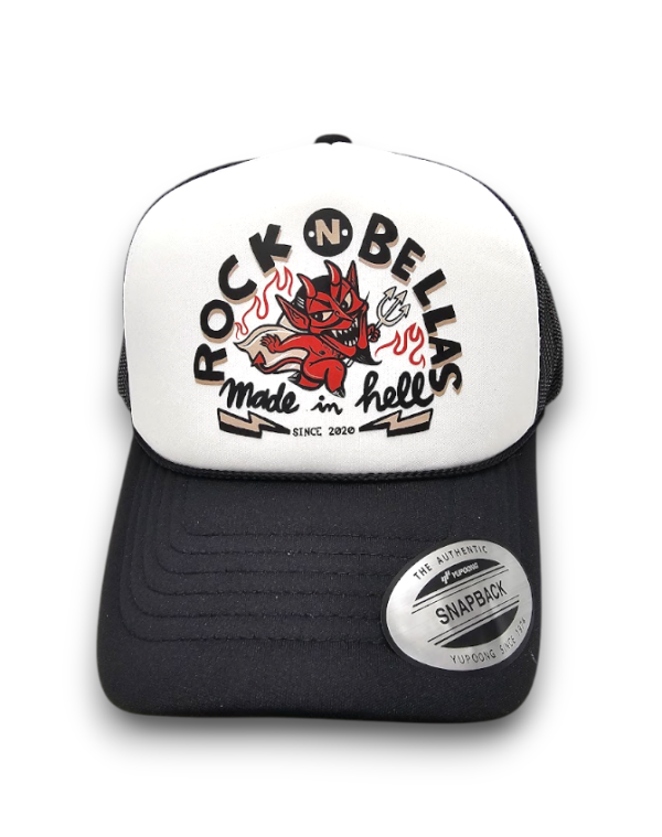 Gorra MADE IN HELL blanca
