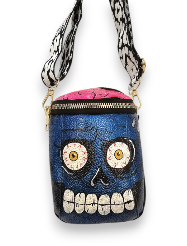 mini Bolso ZOMBIE azul - Imagen 2