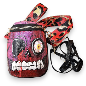mini bolso ZOMBIE rojo