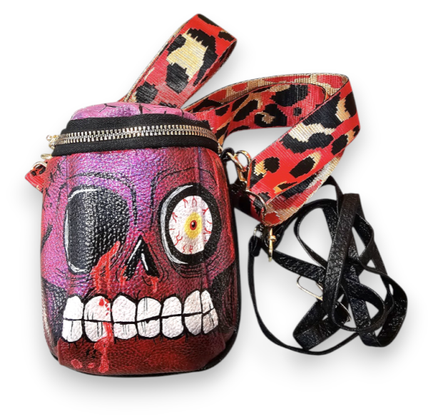 mini bolso ZOMBIE rojo