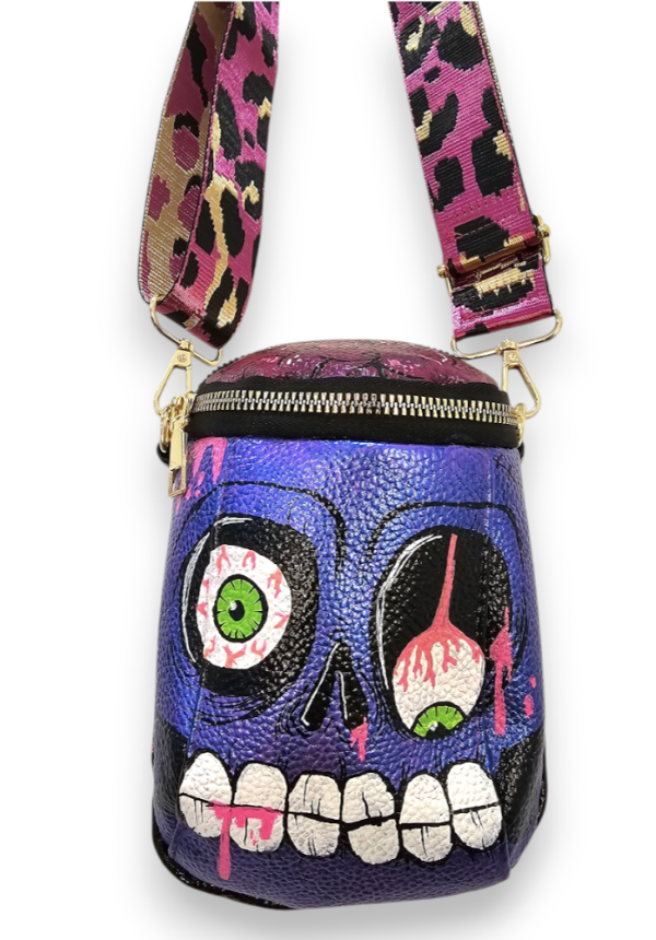 mini bolso ZOMBIE lila irisado - Imagen 2