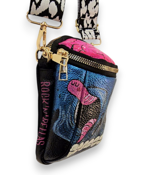 mini bolso ZOMBIE azul irisado - Imagen 4