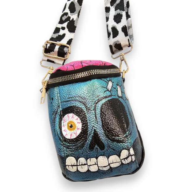 mini bolso ZOMBIE turquesa - Imagen 2