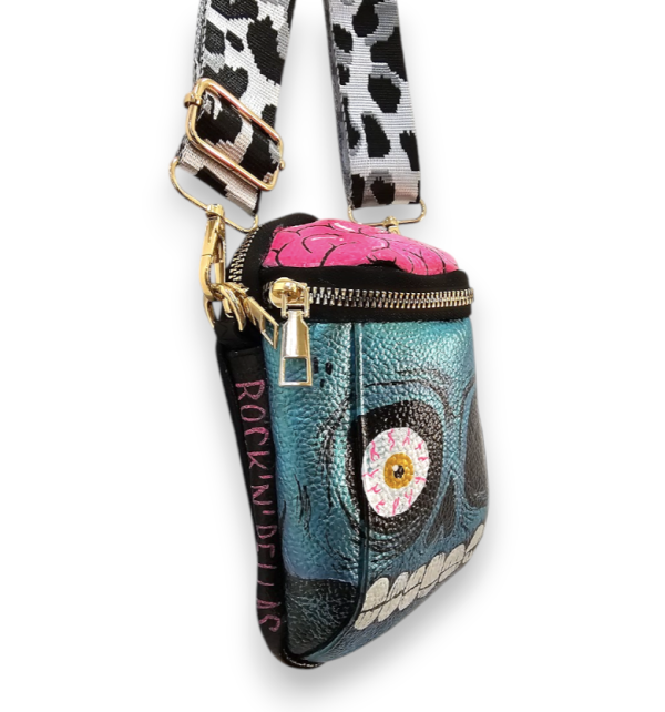 mini bolso ZOMBIE turquesa - Imagen 3