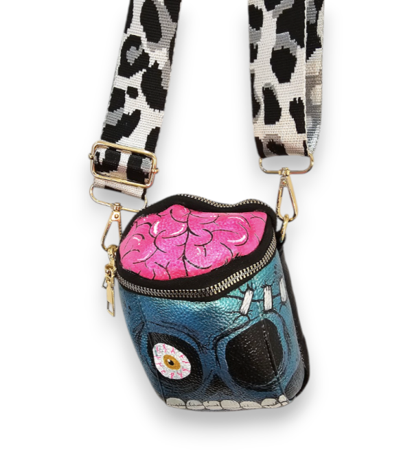 mini bolso ZOMBIE turquesa - Imagen 4