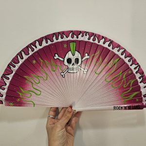 Abanico PSYCHOSKULL green fire