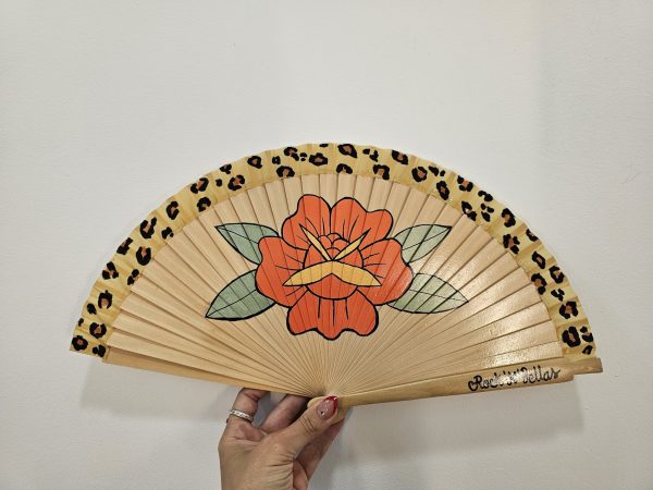 Abanico ROSA naranja