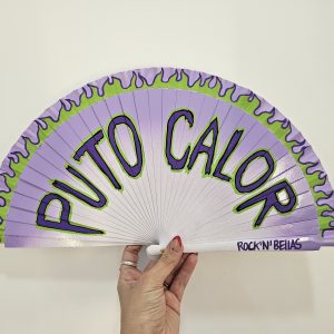 Abanico PUTO CALOR lila