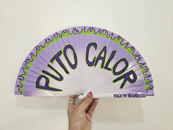 Abanico PUTO CALOR lila