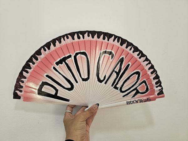 Abanico PUTO CALOR rosa