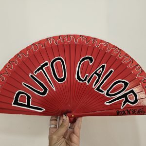 Abanico PUTO CALOR rojo