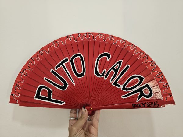 Abanico PUTO CALOR rojo
