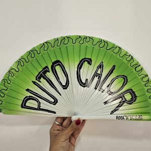 abanico PUTO CALOR verde
