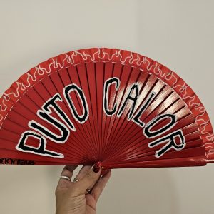 abanico PUTO CALOR rojo