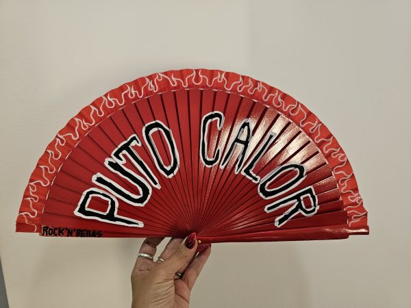 abanico PUTO CALOR rojo