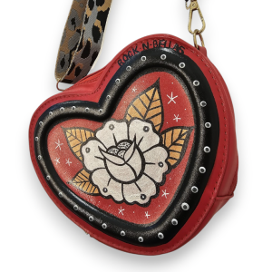 bolso CORAZON rojo