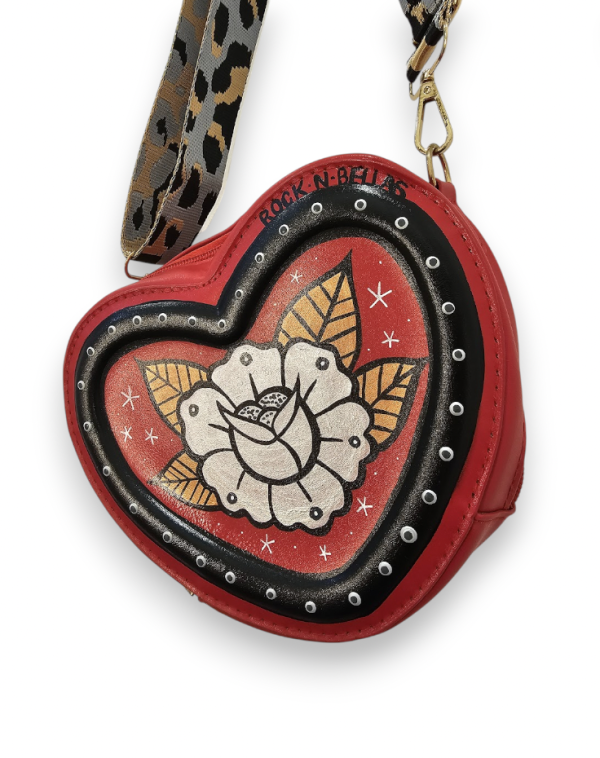 bolso CORAZON rojo